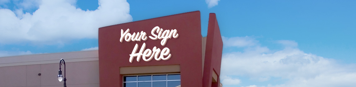 Modern architectural sign illustration depicting Legeng Sign Co. Grand Rapids MI